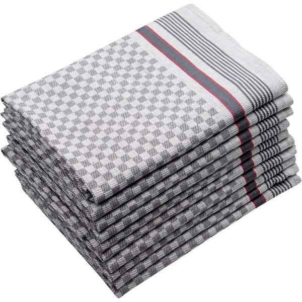 ZOLLNER Geschirrtuch, (Spar-Set, 10-tlg), 50 x 100 cm, 100% Baumwolle, vom Hotelwäschespezialisten