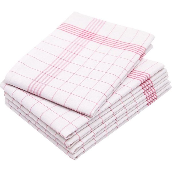 ZOLLNER Geschirrtuch, (Spar-Set, 5-tlg), 50 x 70 cm, 50% Baumwolle, 50% Leinen, vom Hotelwäschespezialisten