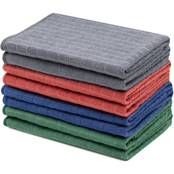 ZOLLNER Geschirrtuch, (Spar-Set, 8-tlg), 50 x 60 cm, 80% Polyester, 20% Polyamid, vom Hotelwäschespezialisten