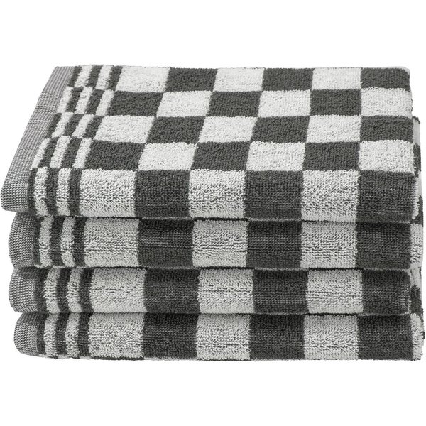 ZOLLNER Geschirrtuch, (Set, 4-tlg), 50 x 50 cm, 100% Baumwolle, vom Hotelwäschespezialisten