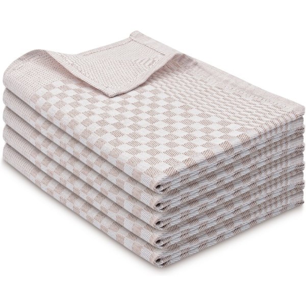 ZOLLNER Geschirrtuch, (Spar-Set, 5-tlg), 46 x 70 cm, 100% Baumwolle, vom Hotelwäschespezialisten