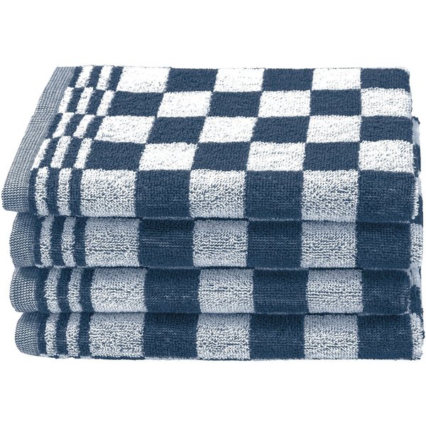 ZOLLNER Geschirrtuch, (Set, 4-tlg), 50 x 50 cm, 100% Baumwolle, vom Hotelwäschespezialisten