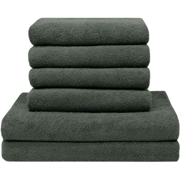 ZOLLNER Handtuch Set, Walkfrottier (6-St), 100% Baumwolle, vom Hotelwäschespezialisten