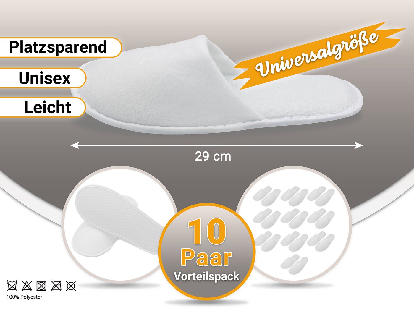ZOLLNER Pantoffel 100% Polyester – Bild 5 von 5