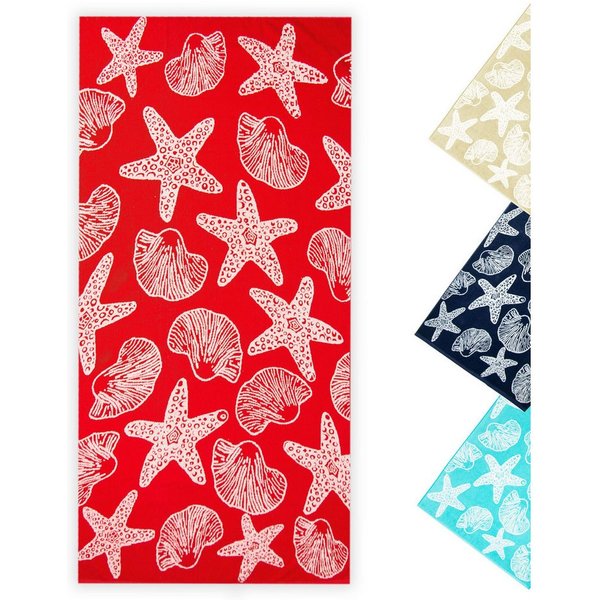 ZOLLNER Strandtuch, Frottee (1-St), 90 x 180 cm, 100% Baumwolle, mit Meerestier-Design
