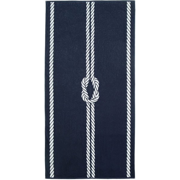 ZOLLNER Strandtuch, Glattvelours (1-St), 100 x 200 cm, 100% Baumwolle, vom Hotelwäschespezialisten