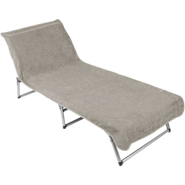 ZOLLNER Strandtuch, Mikrofaser (1-St), 75 x 215 cm, 100% Baumwolle, Liegenbezug für Sonnenliege