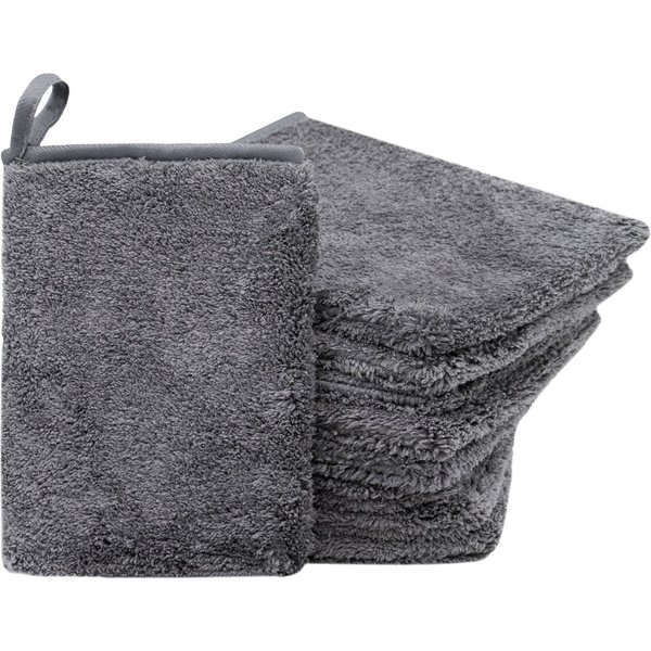 ZOLLNER Waschlappen, (9-St), 16 x 21 cm, 100% Polyester, vom Hotelwäschespezialisten