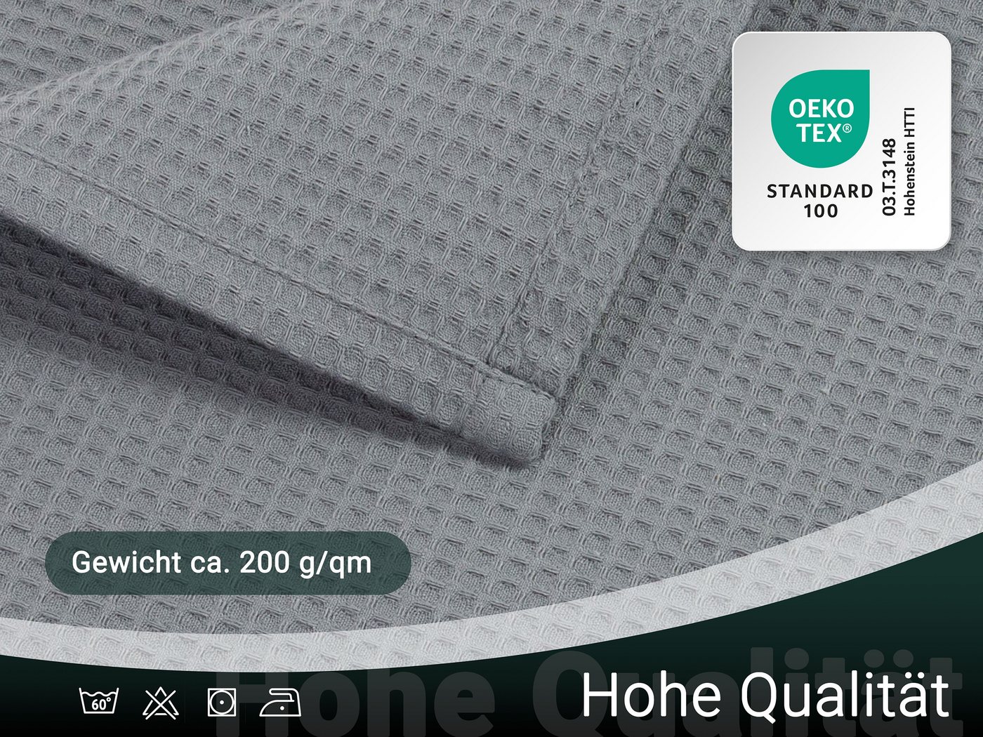 Wohndecke, ZOLLNER, 150 x 200 cm, 100% Baumwolle, von Hotelwäschenspezialisten – Bild 5 von 5