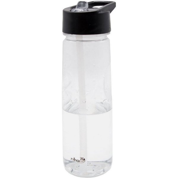 ZOLLNER24 Trinkflasche, BPA-frei, 650 ml, ausklappbares Mundstück mit Strohhalm