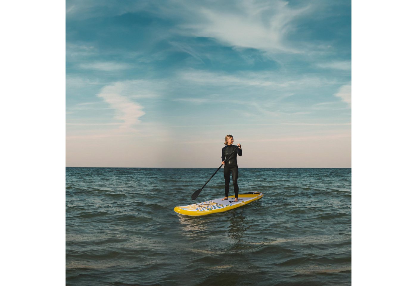 zray Inflatable SUP-Board SUP E11 Stand up Paddle Board Komplettset 335x81x13 cm gelb, All Around Classic, (Starkes Allround-SUP für Familien und Fortgeschritte – Bild 2 von 5
