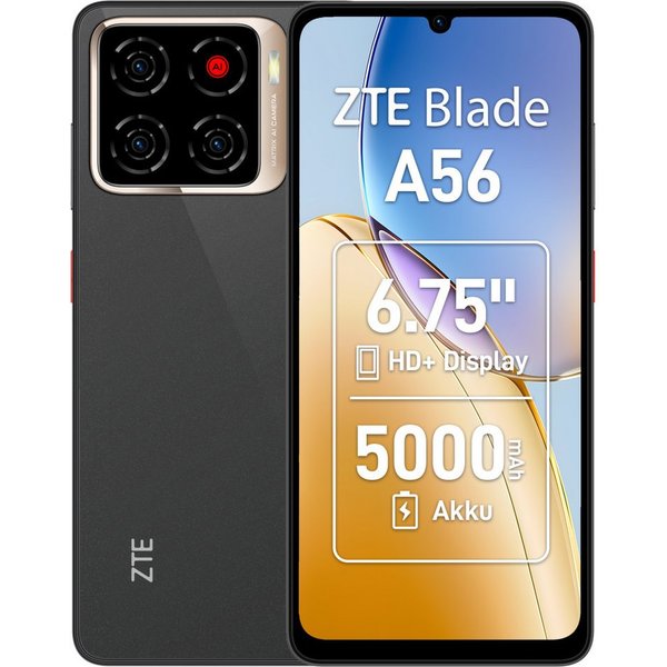 ZTE Blade A56 4GB + 64GB Celestial Black Smartphone Smartphone