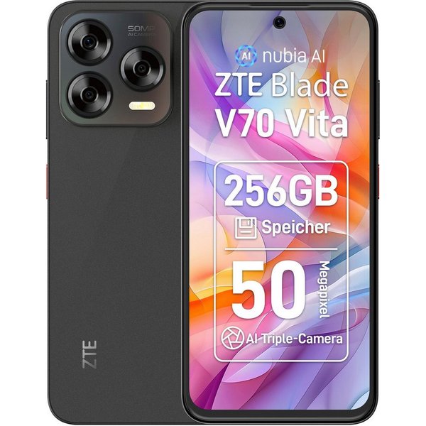 ZTE Blade V70 Vita Smartphone (17,02 cm/6,7 Zoll, 256 GB Speicherplatz, 50 MP Kamera)