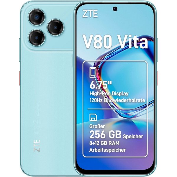 ZTE Blade V80 Vita Smartphone (17,14 cm/6,75 Zoll, 256 GB Speicherplatz, 50 MP Kamera)