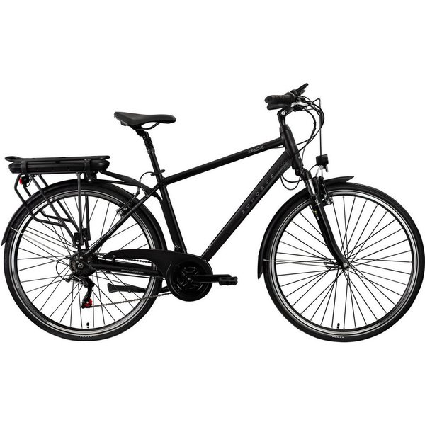 Zündapp E-Bike Trekkingrad Z802 Herren, 21 Gang Shimano Tourney Schaltwerk, Kettenschaltung, Heckmotor, 536 Wh, Pedelec, Elektrofahrrad für Herren