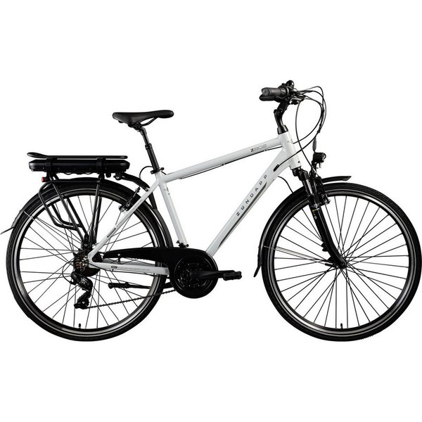 Zündapp E-Bike Trekkingrad Z802 Herren, 21 Gang Shimano Tourney Schaltwerk, Kettenschaltung, Heckmotor, 536 Wh, Pedelec, Elektrofahrrad für Damen u. Herren