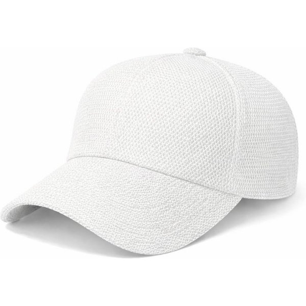 ZUKUNFTSENKEL Baseball Cap Kappe aus Papierstroh verstellbarer Metallverschluss (atmungsaktive Cap einfarbig Unisex) luftige Sommer Mütze mit Mesh Struktur