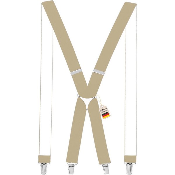 ZUKUNFTSENKEL Hosenträger 4 Robuste Clips, Hosenhalter Elastisch Flexibel (H-Form) X-Form Arbeitshosenträger