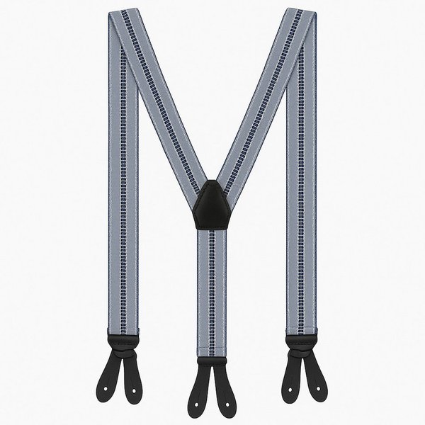 ZUKUNFTSENKEL Hosenträger Hosenträger Herren 3,5 cm Breite Y-Form mit Knopfverschluss (Deutsche Produktion, Komfortabel) Lederriemen Knopfverschluss, ohne Clips