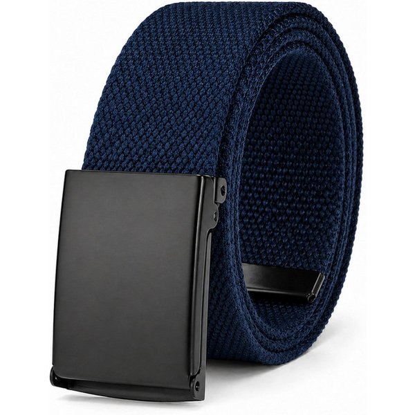 ZUKUNFTSENKEL Stoffgürtel mit Klappschnalle Nylon Canvas Gürtel 4cm Bandgürtel Größen 80–180 cm, Hüftgürtel