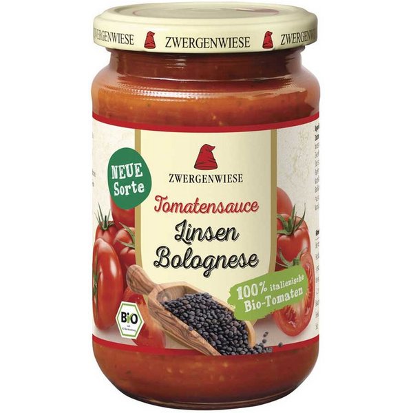 Zwergenwiese Saucen Tomatensauce - Linsen Bolognese 340ml