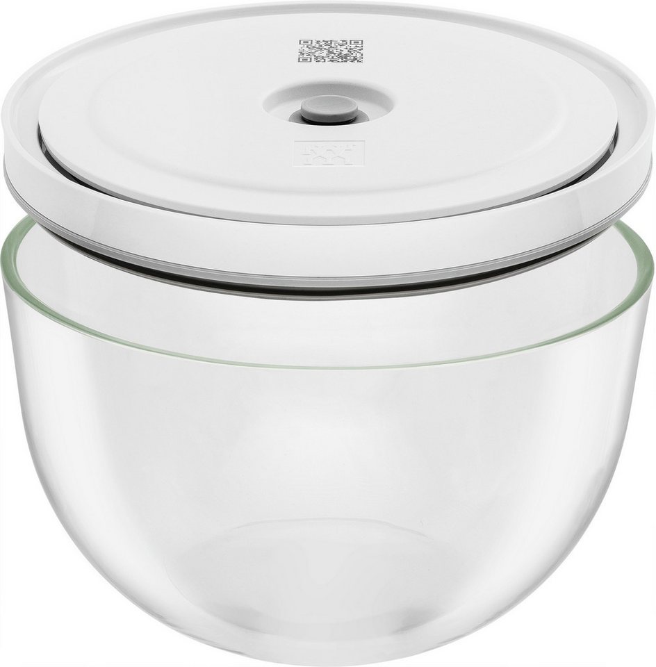 Zwilling Aufbewahrungssystem Fresh & Save BOWLS, Glas, (Set, 6-tlg., 1 Vakuumschüssel + Deckel (S / 12 cm), (M / 18 cm) + (L / 24 cm), Vakuumschüssel Set S/M/L  – Bild 5 von 5