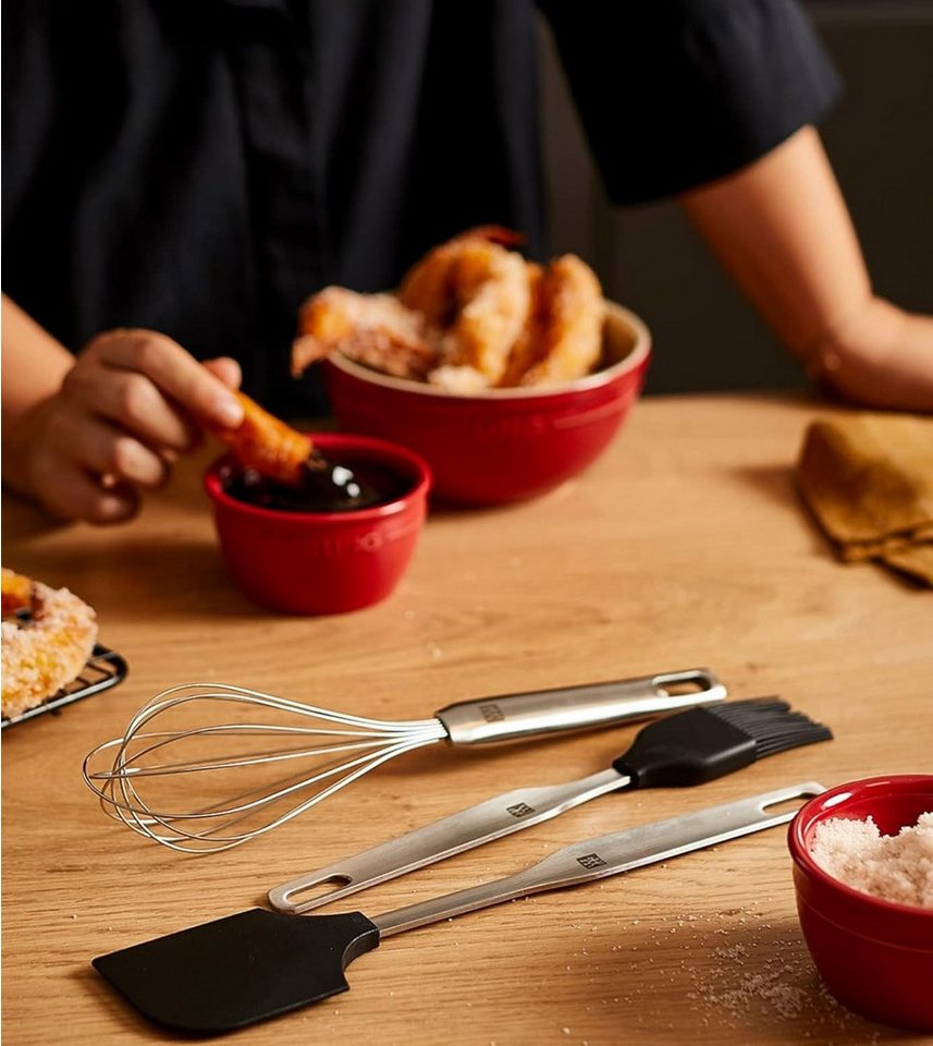 Zwilling Back-Set 3er Set - Backpinsel, Teigschaber, Schneebesen Edelstahl, (3-tlg), Backzubehör, Backutensilien, 3er Set – Bild 2 von 5