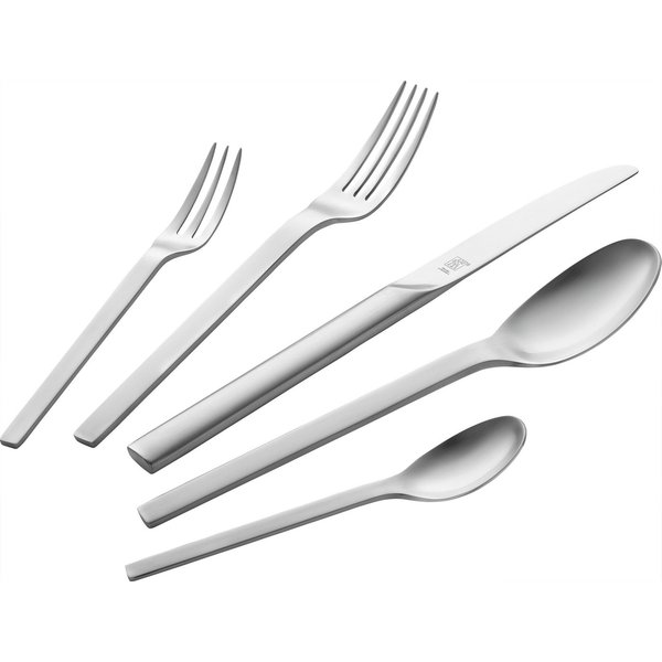 Zwilling Besteck-Set Minimale (30-tlg), 6 Personen, Edelstahl 18/10, Rostfrei, mattiert oder im Vintage Look (gehämmert)