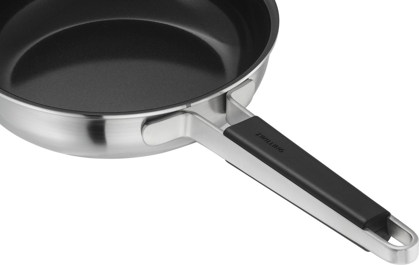 Zwilling Bratpfanne Pure, Edelstahl 18/10 (1-tlg), Keramikbeschichtung, Stay-Cool Griffe, Edelstahl – Bild 2 von 3