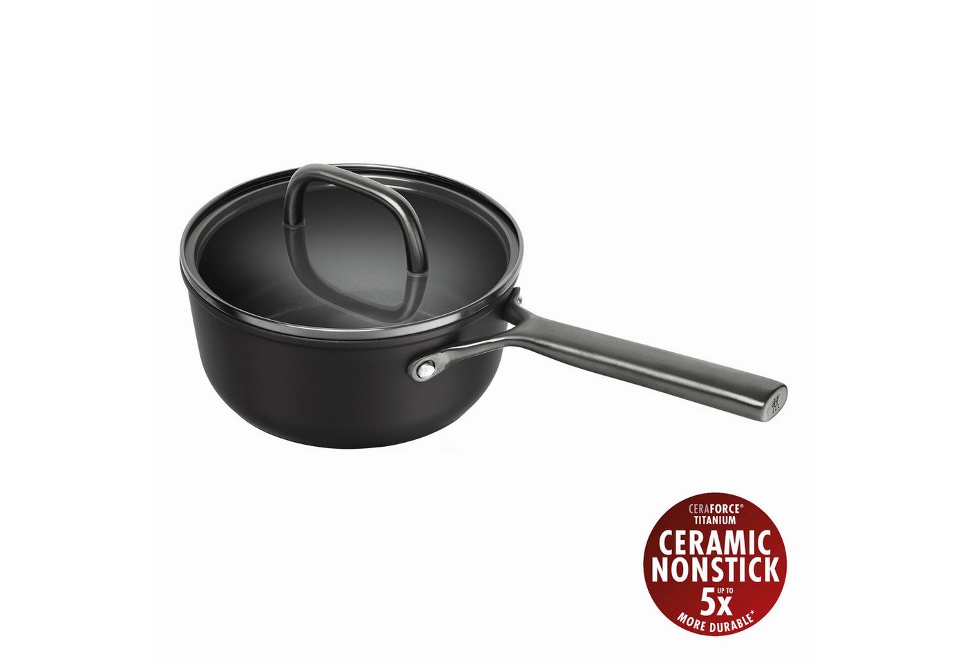 Zwilling Kasserolle Milano, Aluminium (1-tlg), Made in Italy, inkl. Deckel, Keramikbeschichtung, Induktion – Bild 2 von 5