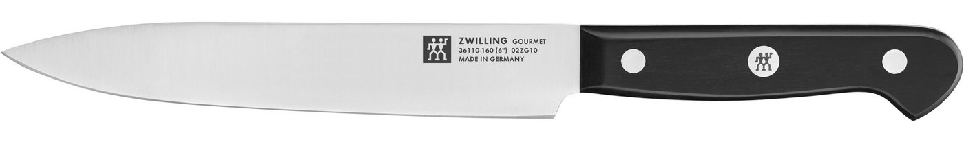 Zwilling Messer-Set Gourmet (Set, 3-tlg., 1 Spickmesser 10 cm, 1 Fleischmesser 16 cm & 1 Kochmesser 20 cm), Made in Germany, FRIODUR eisgehärtete Klingen, Sonde – Bild 3 von 5