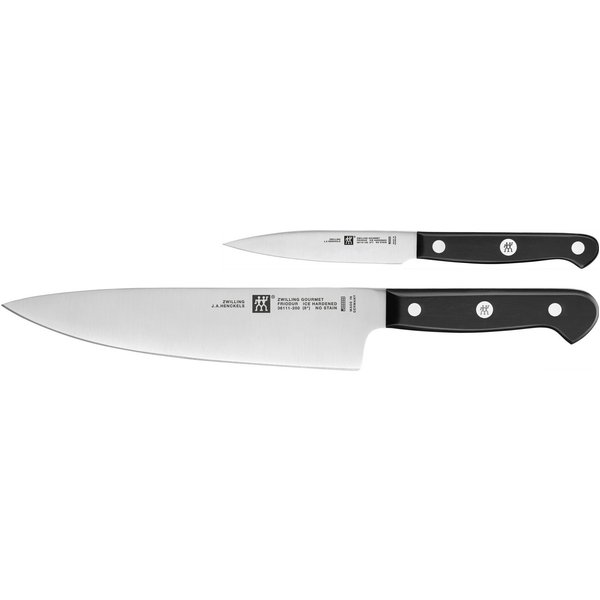 Zwilling Messer-Set Gourmet (Set, 2-tlg., 1 Spick & Garniermesser 10 cm, 1 Kochmesser 20 cm), Made in Germany, FRIODUR eisgehärtete Klingen, Sonderschmelze