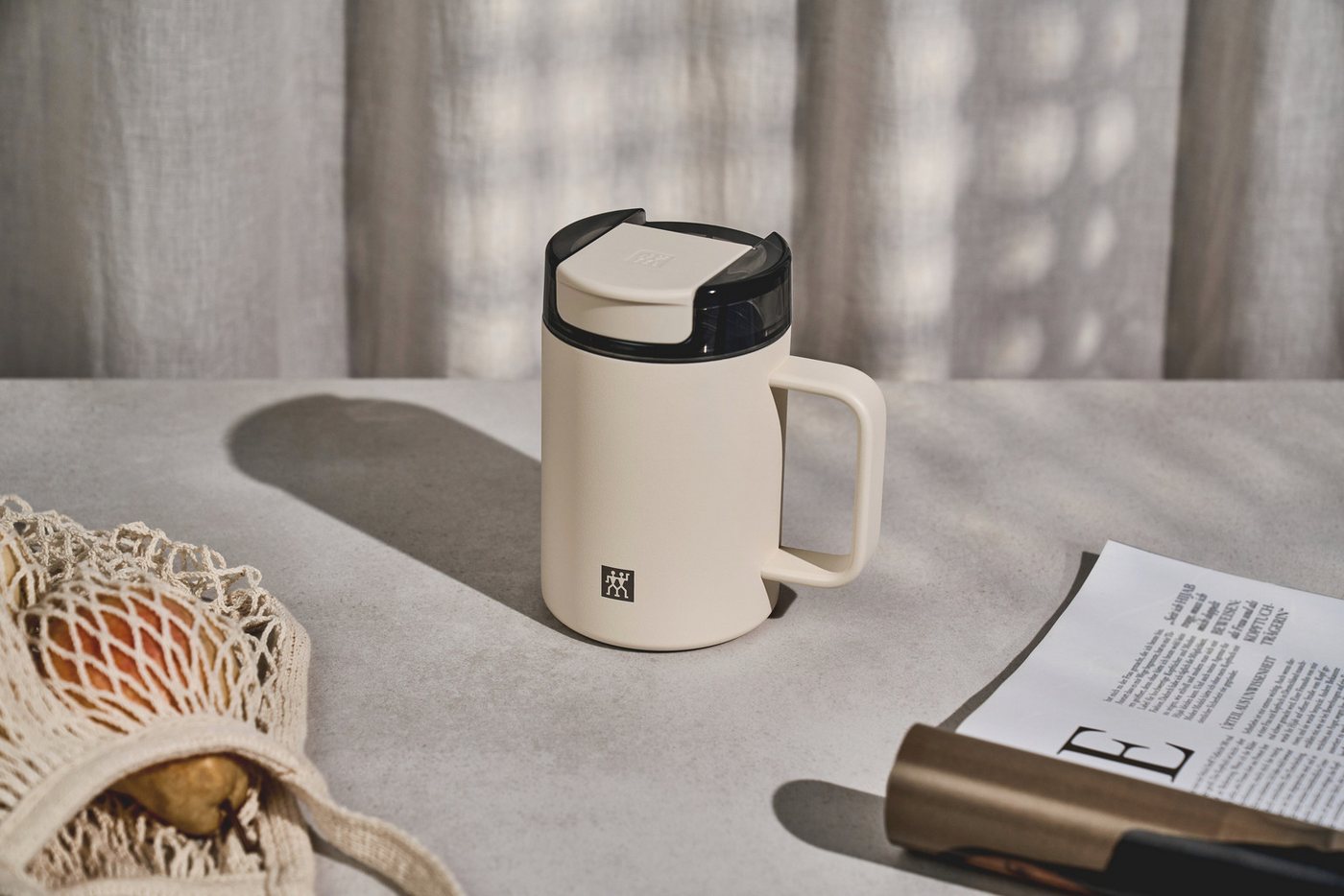 Zwilling Thermobecher Thermo Plus, 1-tlg., Edelstahl, Edelstahl, Doppelwandig, To-Go, Auslaufsicher – Bild 3 von 5