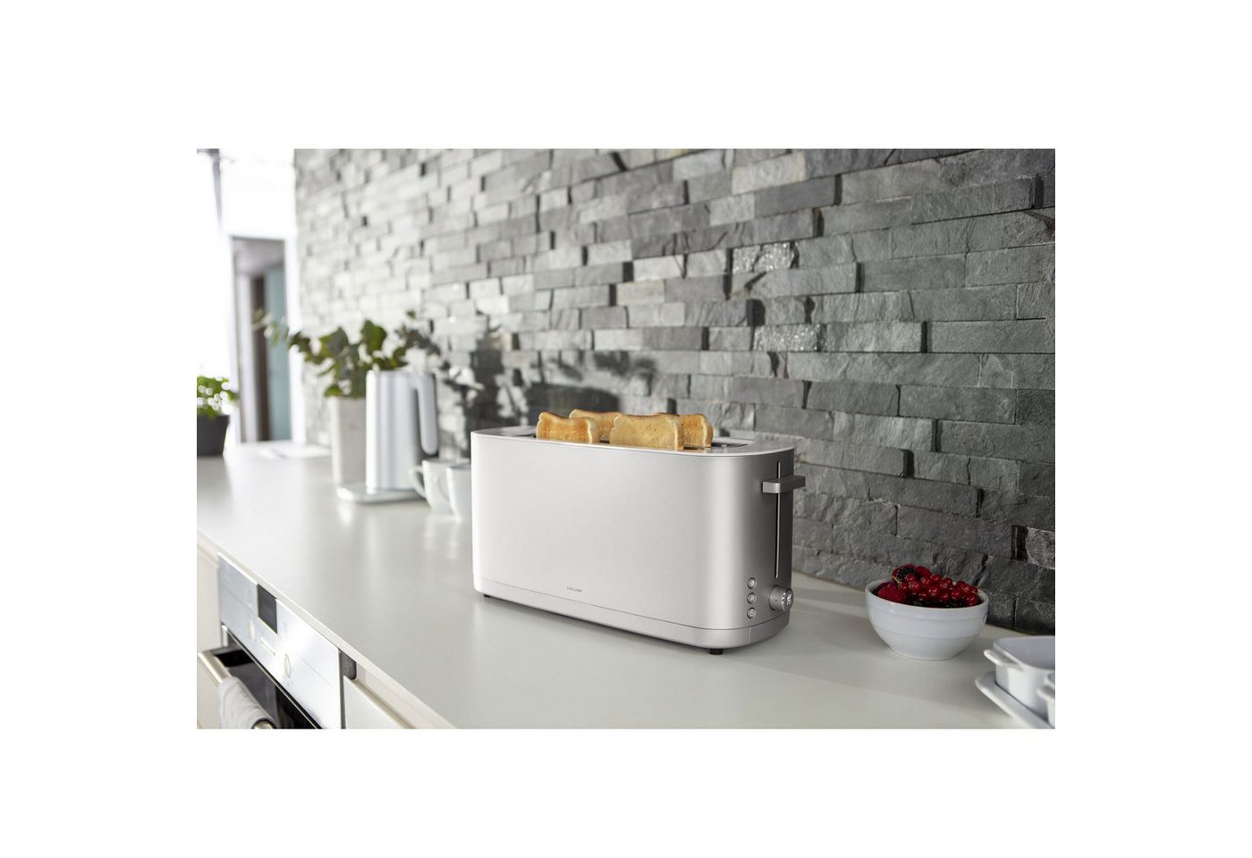 Zwilling Toaster 1005779 Enfinigy, Langschlitz-Toaster für 4 Scheiben, Mit Brötchenaufsatz & Automatik – Bild 2 von 5