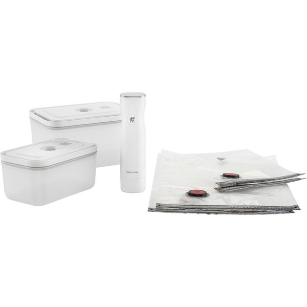 Zwilling Vakuumbehälter Fresh & Save, Kunststoff, Silikon, (Set, 7-tlg., Vakuumpumpe inkl. 2 Vakuumboxen & 4 Vakuumbeutel), Vakuum Starter-Set, Kunststoff, Spül