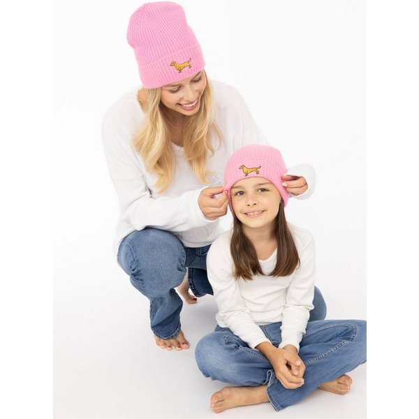 Zwillingsherz Beanie "Dog-Patch" Kids Kaschmir, breiter Umschlag, wärmend