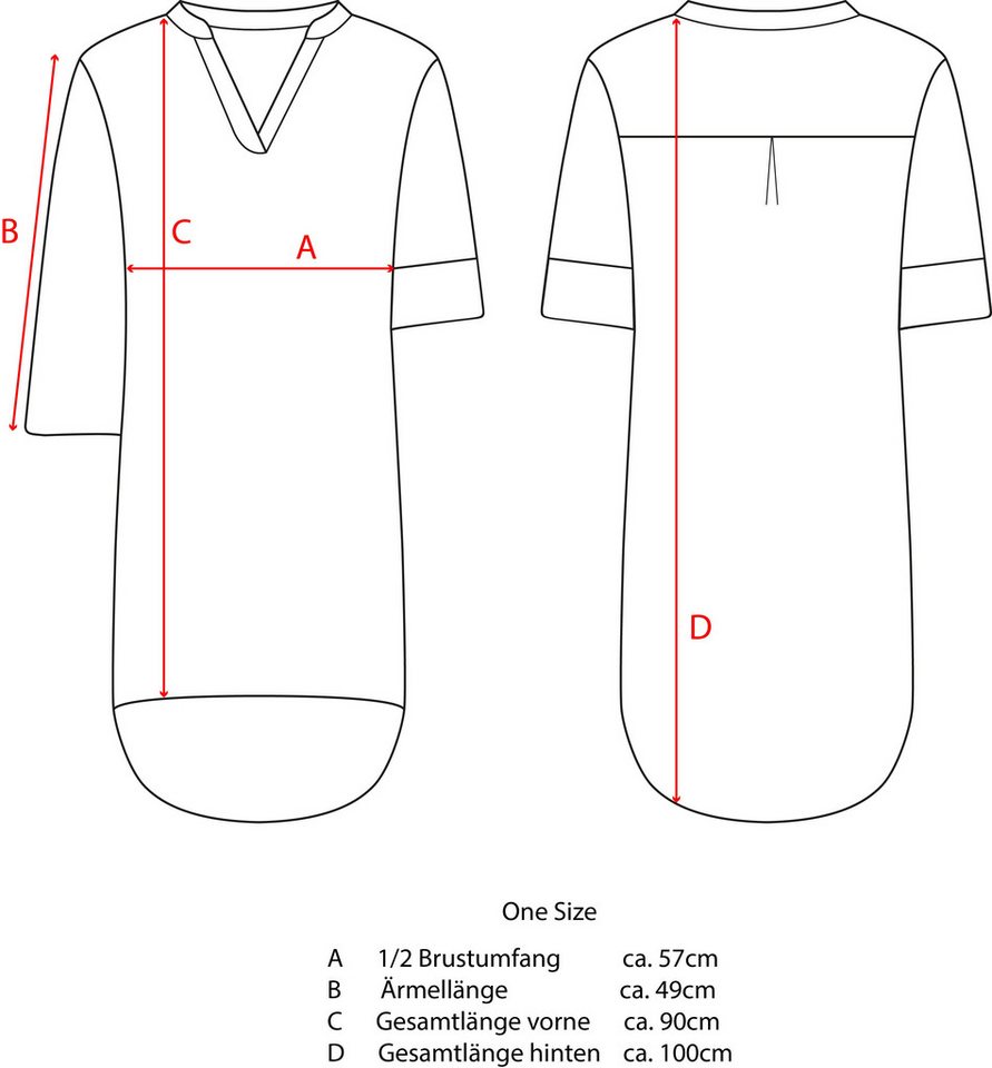 Zwillingsherz Blusentop "Rom" Turn-Up Ärmel, V-Neck. Leo-Muster, Musselin – Bild 5 von 5