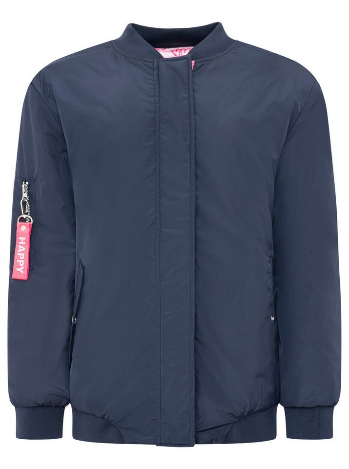 Zwillingsherz Bomberjacke "Happy" Oversize-überschnittene Schulter, Patten-Taschen – Bild 2 von 5