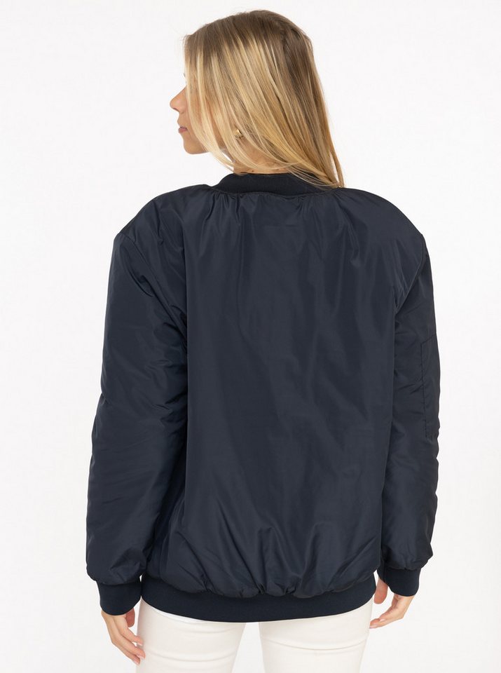 Zwillingsherz Bomberjacke "Happy" Oversize-überschnittene Schulter, Patten-Taschen – Bild 3 von 5