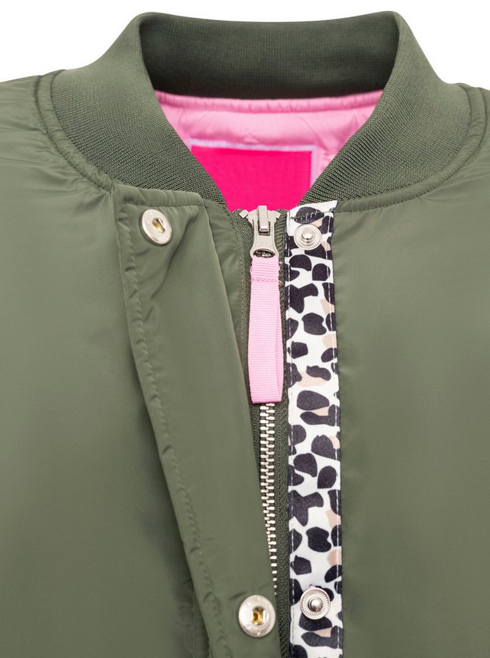 Zwillingsherz Bomberjacke "Wild Heart" Oversize - überschnittene Schulter, Taschen mit Druckknöpfen – Bild 5 von 5