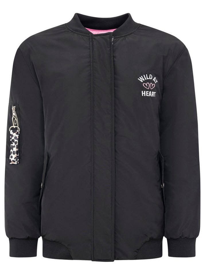 Zwillingsherz Bomberjacke "Wild Heart" Oversize - überschnittene Schulter, Taschen mit Druckknöpfen – Bild 2 von 5