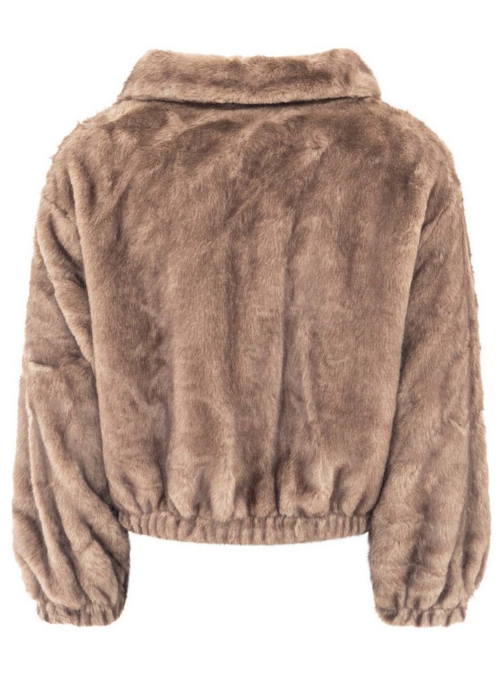 Zwillingsherz Fellimitatjacke Soft Leo/Uni – Bild 2 von 4