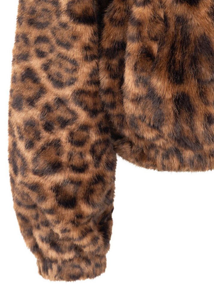 Zwillingsherz Fellimitatjacke Soft Leo/Uni – Bild 4 von 4