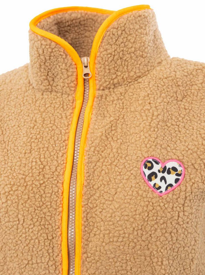 Zwillingsherz Fleeceweste Teddyweste "Leo Herzpatch" – Bild 2 von 2