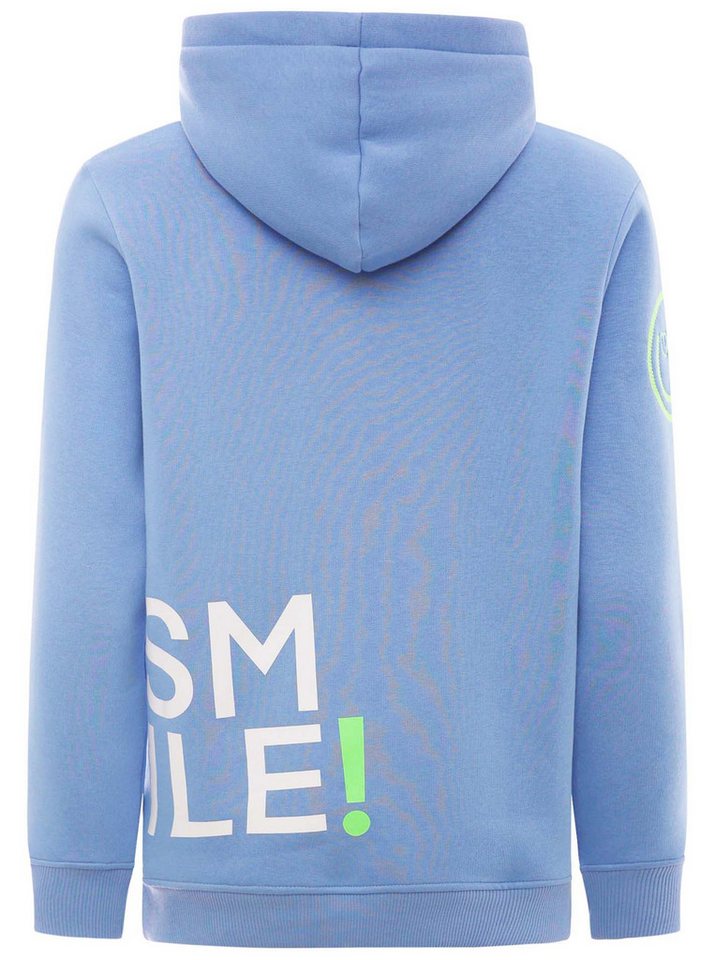 Zwillingsherz Hoodie "Alissa" Langarm, Kapuze, Neon-Details, Kordelzug, Frontprint, Kängurutasche – Bild 4 von 5
