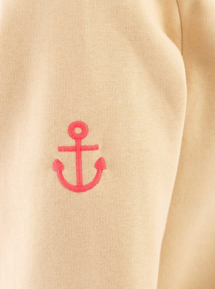 Zwillingsherz Hoodie Langarm, Kapuze, Neon-Details, Kordelzug, Frontprint, Kängurutasche – Bild 5 von 5