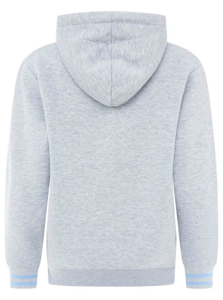 Zwillingsherz Hoodie "MOIN" Motiv mit Anker, gestreifte Ärmelbündchen, Kapuze, Kängurutasche – Bild 4 von 5