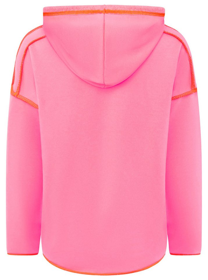 Zwillingsherz Hoodie Neon Streifen & Patch – Bild 2 von 3