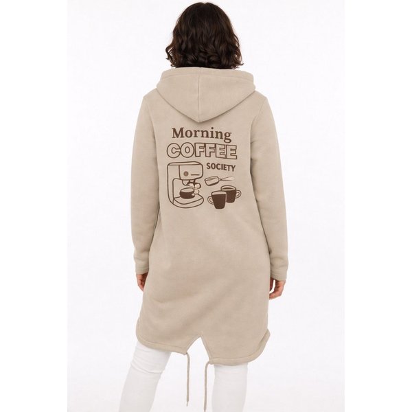 Zwillingsherz Kapuzensweatjacke "Morning Coffee"