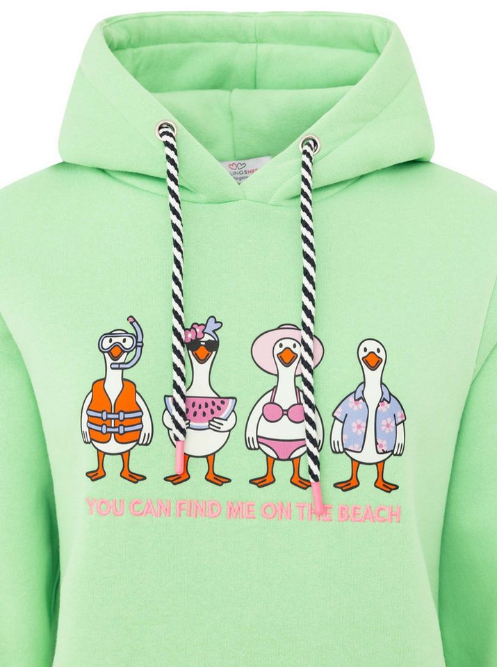 Zwillingsherz Kapuzensweatshirt – Bild 2 von 3